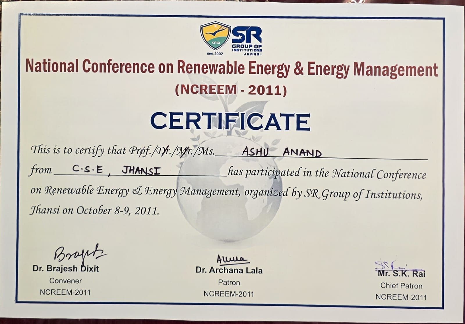 Certificate 1